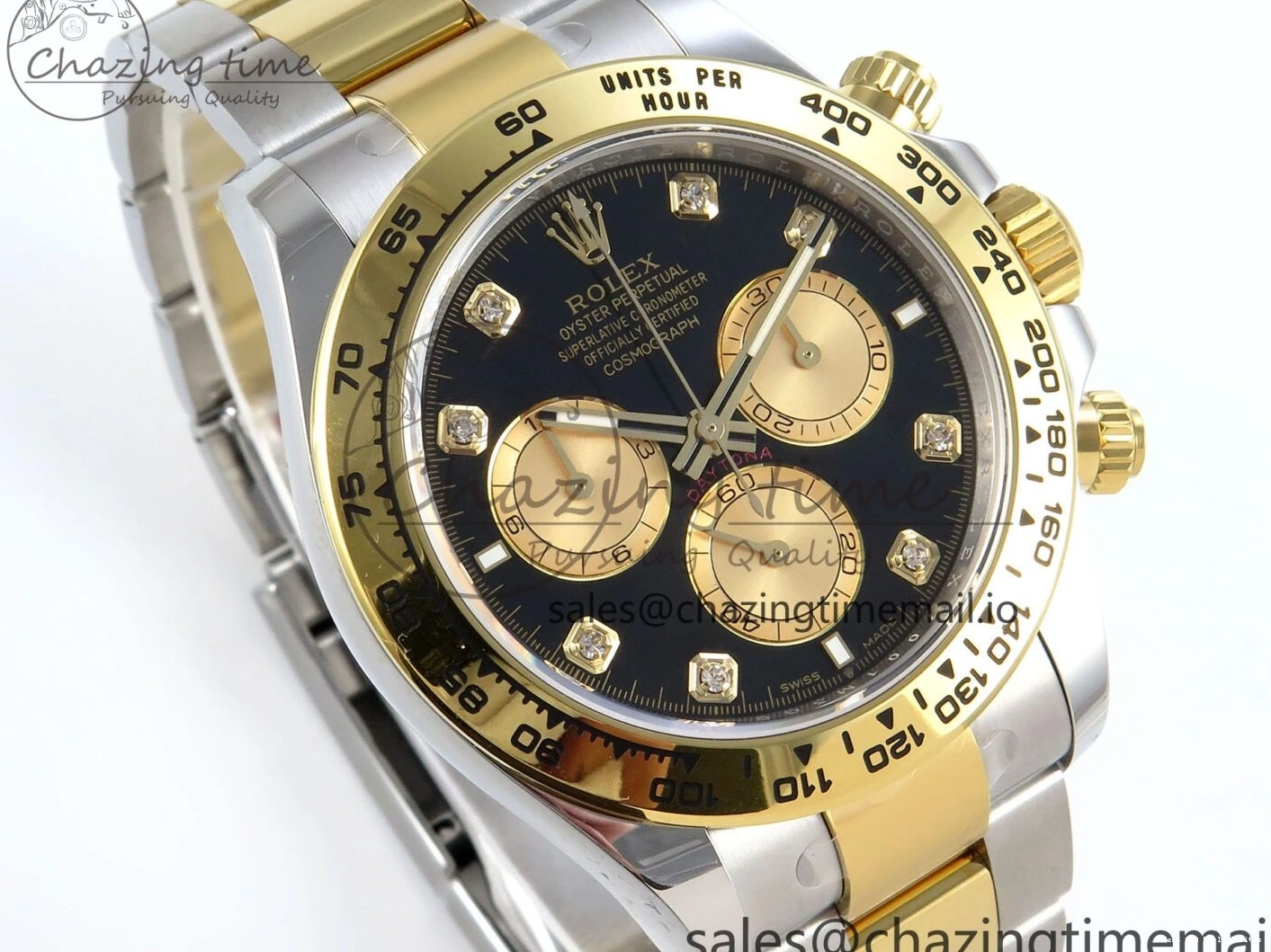 Best AAA Replica Sites Daytona SS YG 126503 on Dial FastDry Edition 736 Best Braclet YG Black 1:1 SH APSF 1228
